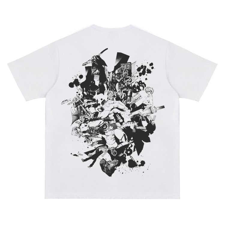 Eva "Chaotic Depiction" Vintage Anime 100% Cotton - Adult & Kids T-Shirts, Sweatshirts & Hoodies apparel design preview 1