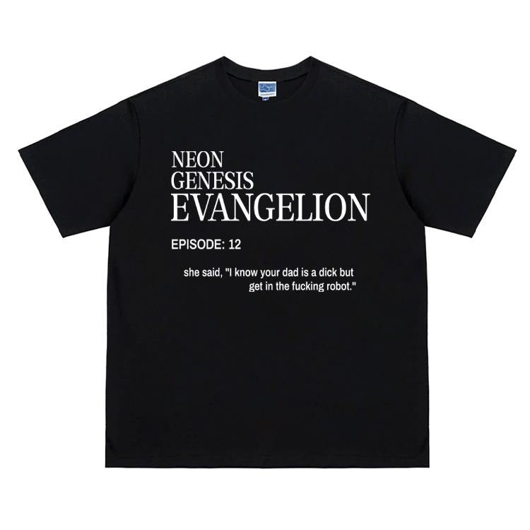 Eva "Genesis Episode 12" Vintage Anime 100% Cotton - Adult & Kids T-Shirts, Sweatshirts & Hoodies apparel design preview 1