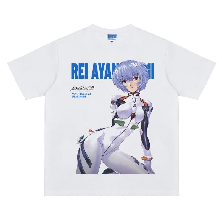 Eva "Goddess Rei Ayanami" Vintage Anime 100% Cotton - Adult & Kids T-Shirts, Sweatshirts & Hoodies apparel design preview 1