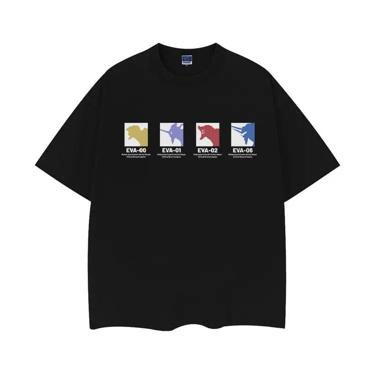 Evangelion "Mecha Icon" Vintage Anime 100% Cotton - Adult & Kids T-Shirts, Sweatshirts & Hoodies apparel design preview 1