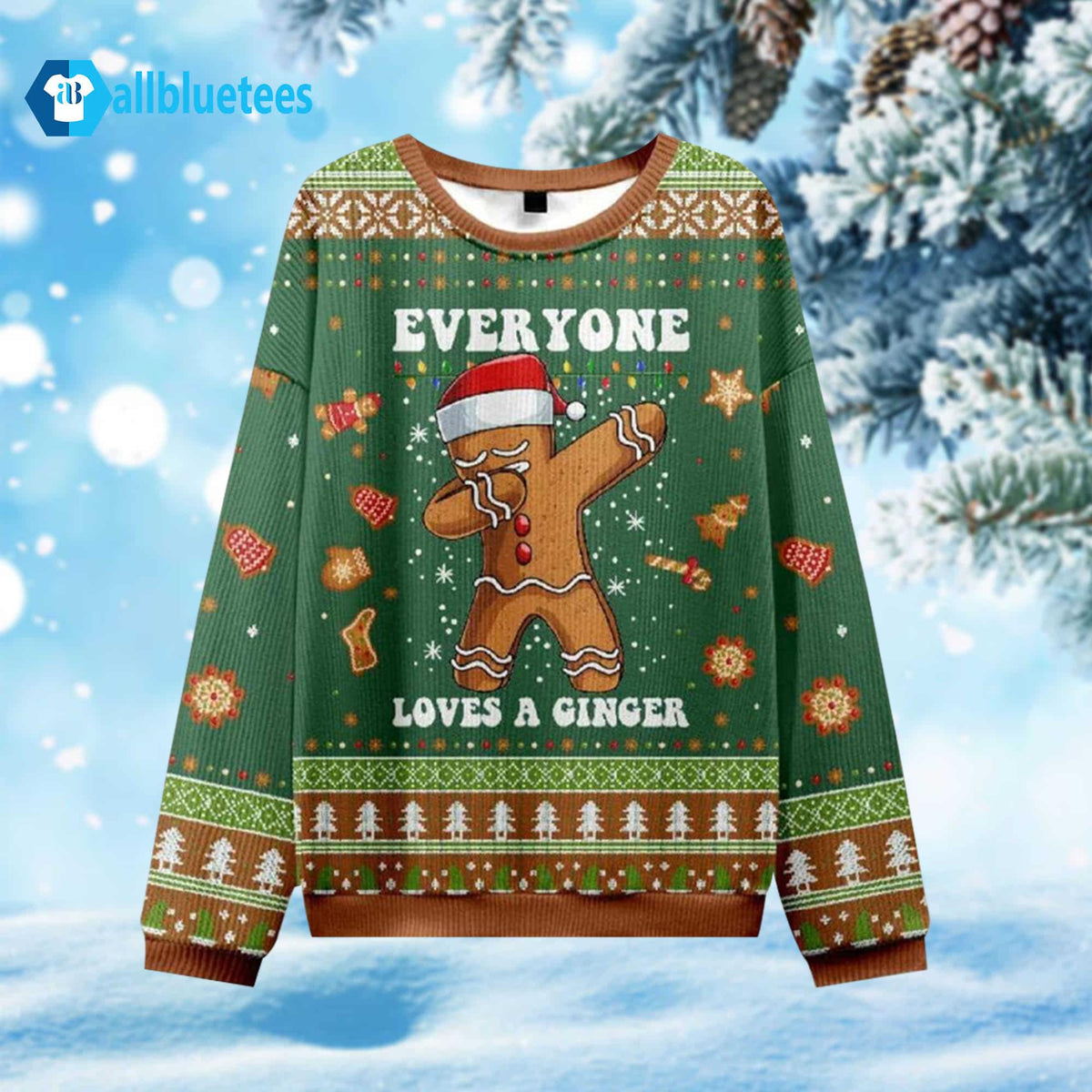 Everyone Loves A Ginger Ugly Christmas Sweater - Holiday Gift product image