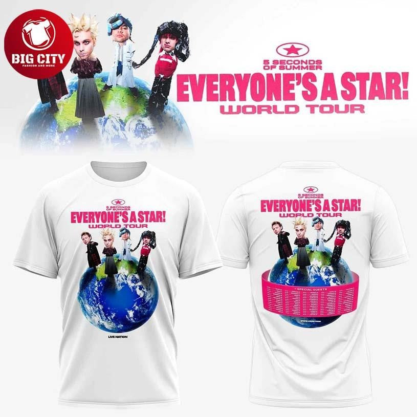 Everyone's A Star World Tour 2026 Limited Two Sided - Adult & Kids T-Shirts, Sweatshirts & Hoodies apparel design preview 1