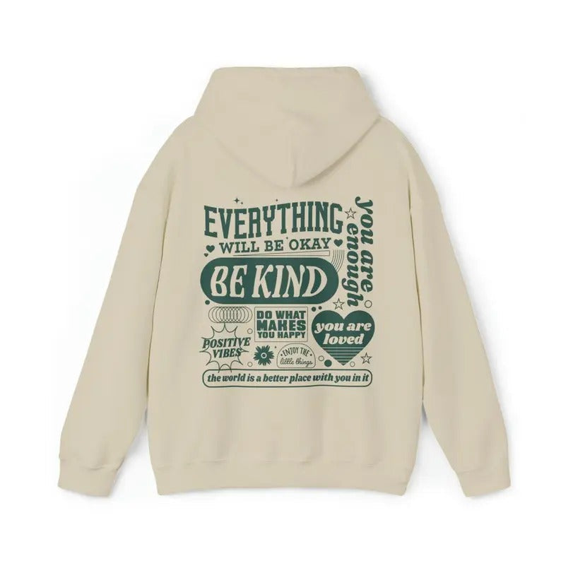 Everything Will Be Okay Mental Health Retro Self - Adult & Kids T-Shirts, Sweatshirts & Hoodies apparel design preview 1
