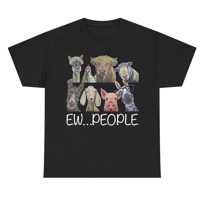 "Ew People" Funny Animals - Adult & Kids T-Shirts, Sweatshirts & Hoodies apparel design preview 1