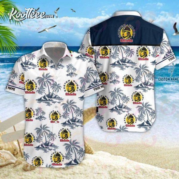 Exeter Chiefs Premiership Rugby Hawaiian - Adult & Kids T-Shirts, Sweatshirts & Hoodies apparel design preview 1
