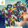 MLB Hawaiian Exotic Parrot Tropical Flora LA Angels - Adult & Kids T-Shirts, Sweatshirts & Hoodies apparel design preview 1