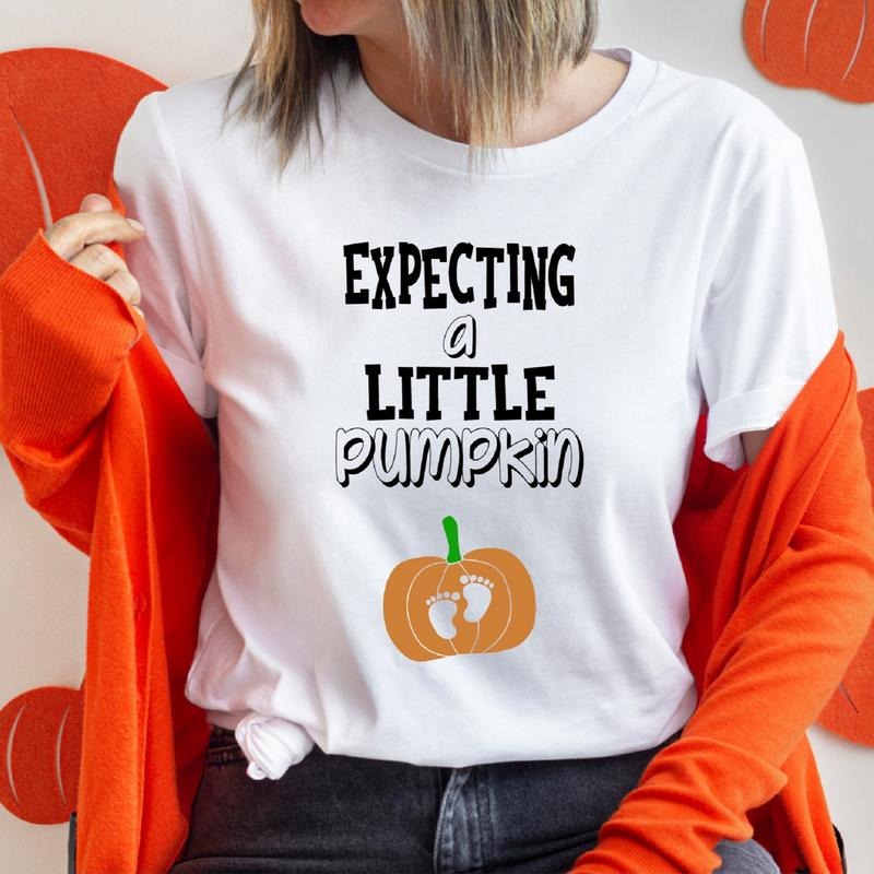 Expecting Little Pumpkin Halloween Pregnancy - Adult & Kids T-Shirts, Sweatshirts & Hoodies apparel design preview 1