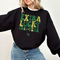 Extra Lucky This Year St Patrick'S Day Pregnancy - Adult & Kids T-Shirts, Sweatshirts & Hoodies apparel design preview 1