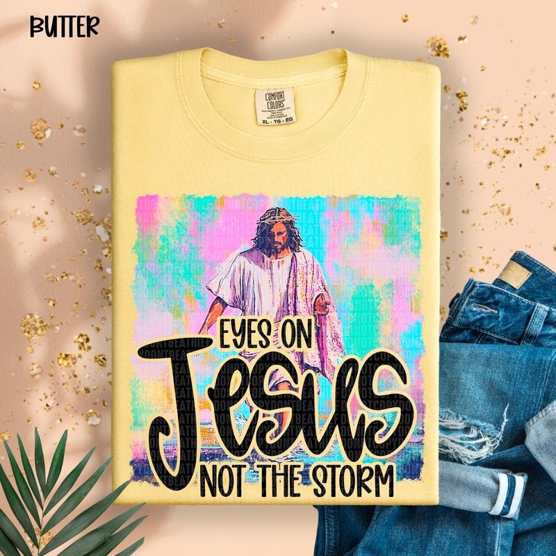 Eyes Jesus DTF Transfers THIS IS NOT - Adult & Kids T-Shirts, Sweatshirts & Hoodies apparel design preview 1