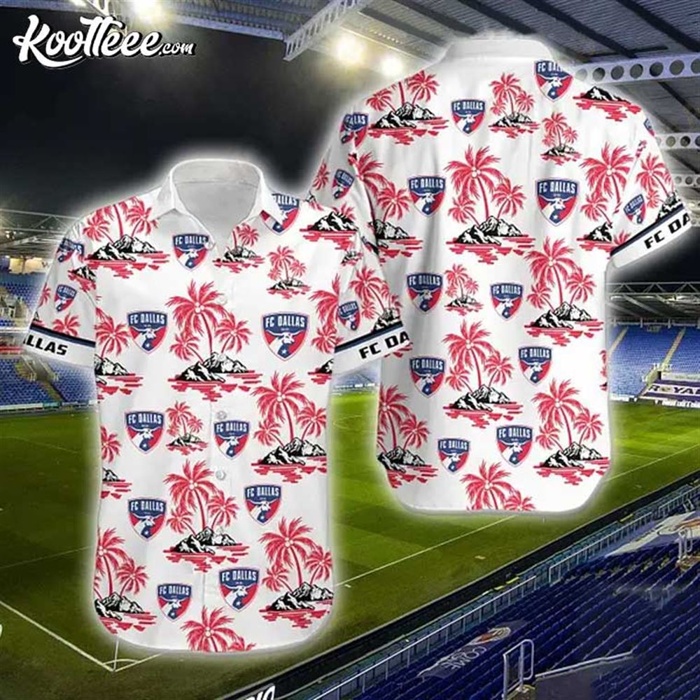 FC Dallas MLS Trendy Aloha Hawaiian - Adult & Kids T-Shirts, Sweatshirts & Hoodies apparel design preview 1