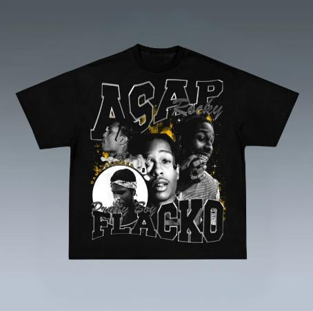 FLACKO Prints Vintage Rapper Hip Hop Rap Music R&B - Adult & Kids T-Shirts, Sweatshirts & Hoodies apparel design preview 1