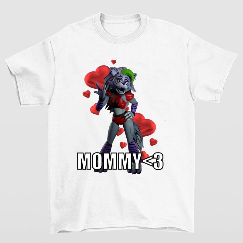 FNAF Roxy Roxanne Wolf Mommy Casual Gaming - Adult & Kids T-Shirts, Sweatshirts & Hoodies apparel design preview 1