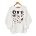 FSU Seminoles Football White Round Neck Casual Sport - Adult & Kids T-Shirts, Sweatshirts & Hoodies apparel design preview 1