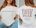 Faith Over Fear Christian Jesus Cheistmas Bible Verse - Adult & Kids T-Shirts, Sweatshirts & Hoodies apparel design preview 1