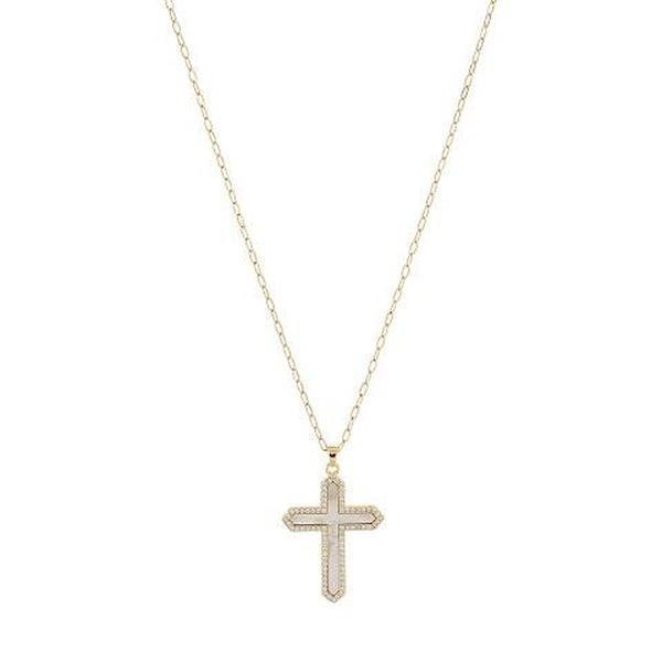 Faith Over Fear Cross Necklace - Adult & Kids T-Shirts, Sweatshirts & Hoodies apparel design preview 1