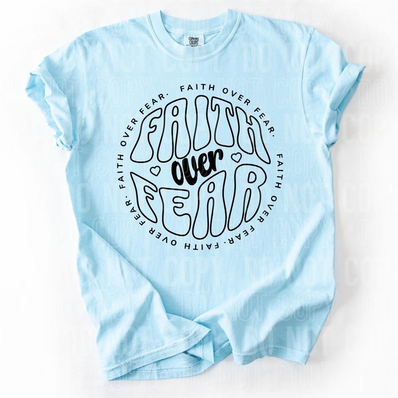 Faith Over Fear DTF Transfers THIS IS NOT - Adult & Kids T-Shirts, Sweatshirts & Hoodies apparel design preview 1