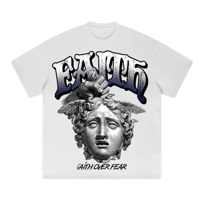 Faith Over Fear Jesus Print Size S 3XL Top Womenswear - Adult & Kids T-Shirts, Sweatshirts & Hoodies apparel design preview 1