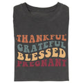 Vintage ThanksGiving Pregnancy Announcement Thankful - Adult & Kids T-Shirts, Sweatshirts & Hoodies apparel design preview 1