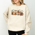 Fall Coffee Pumpkin Vintage Cute Drinks Halloween - Adult & Kids T-Shirts, Sweatshirts & Hoodies apparel design preview 1