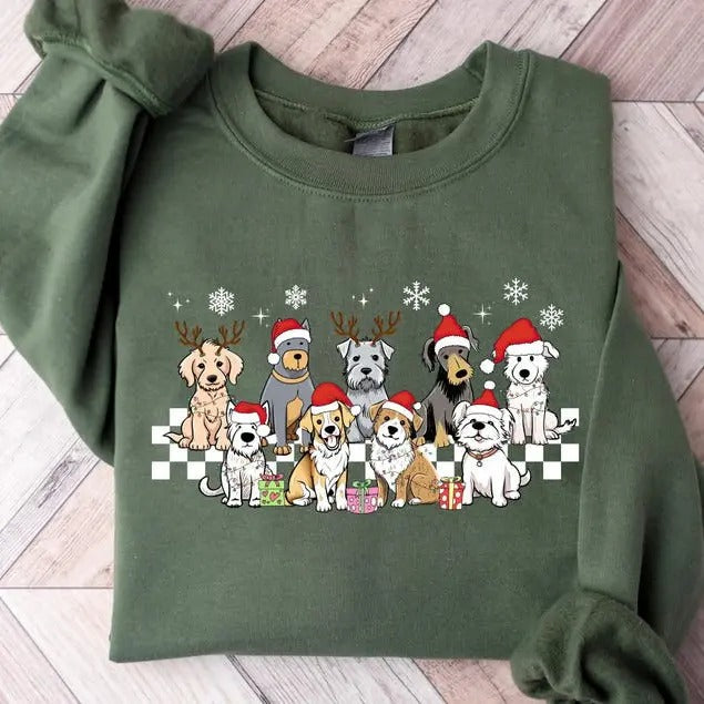 Fall Dogs Dog Breed Cute Autumn Lovers Mom - Adult & Kids T-Shirts, Sweatshirts & Hoodies apparel design preview 1