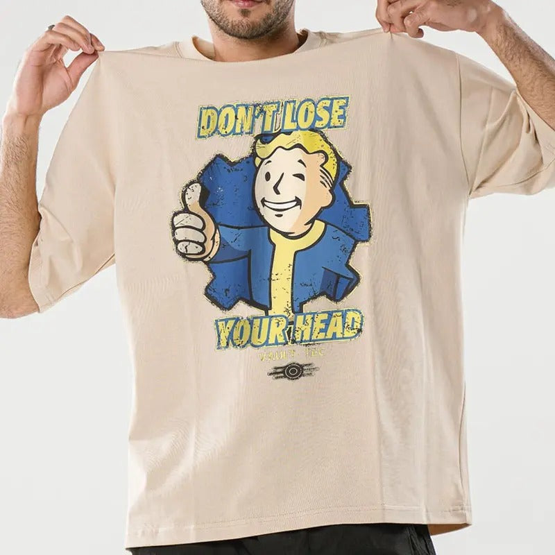 Fall Out Don'T Lose Your Head Gaming Fallout Movies - Adult & Kids T-Shirts, Sweatshirts & Hoodies apparel design preview 1