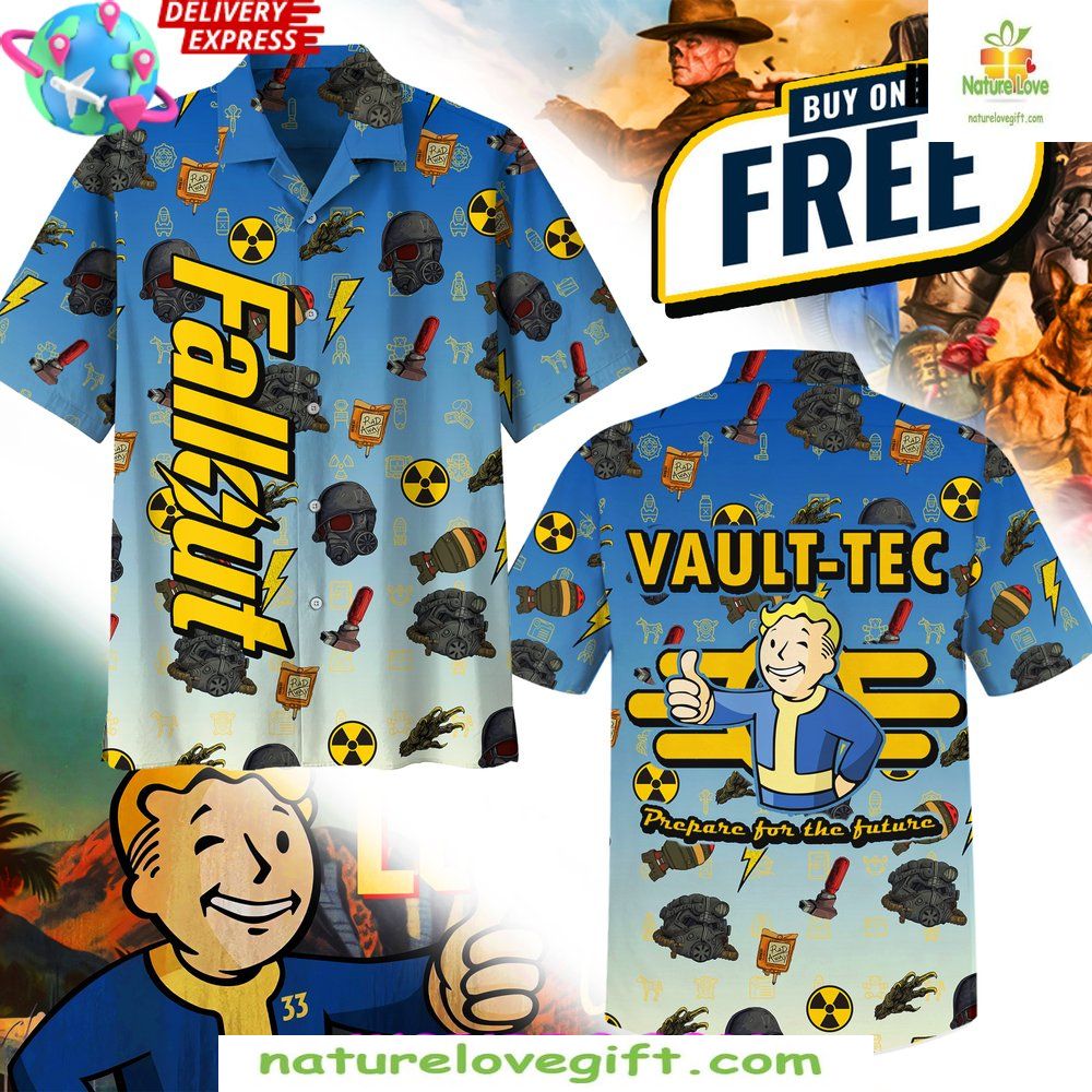 Fallout Vault-Tec Hawaiian Limited Edition - Adult & Kids T-Shirts, Sweatshirts & Hoodies apparel design preview 1