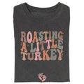 Vintage Roasting Little Turkey Funny Pregnancy Reveal - Adult & Kids T-Shirts, Sweatshirts & Hoodies apparel design preview 1