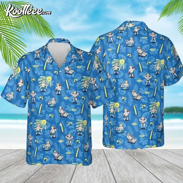 Fallout Nuclear Summer Beach Party Hawaiian - Adult & Kids T-Shirts, Sweatshirts & Hoodies apparel design preview 1