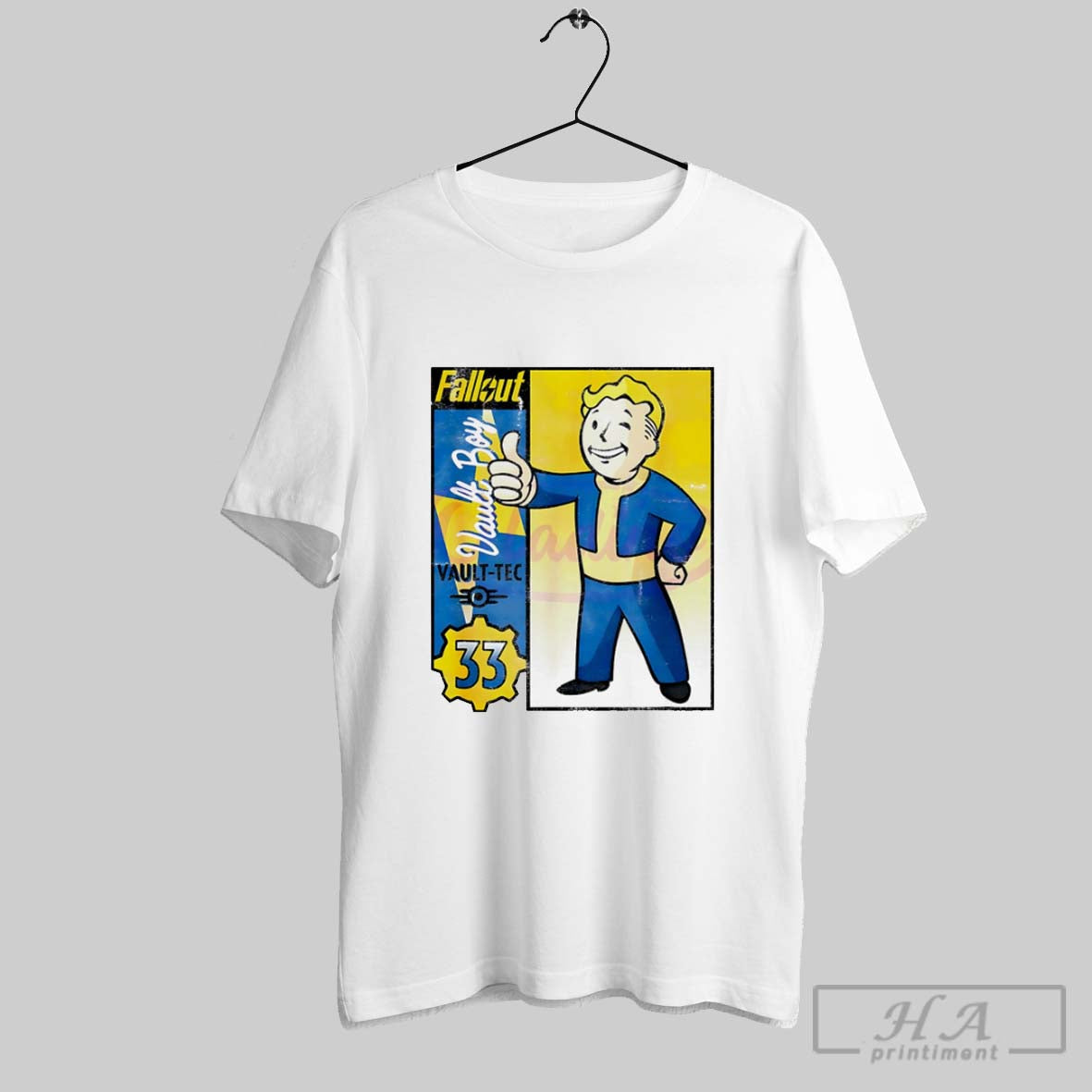 Fallout Vault Tec Boy 33 Cartoon - Adult & Kids T-Shirts, Sweatshirts & Hoodies apparel design preview 1