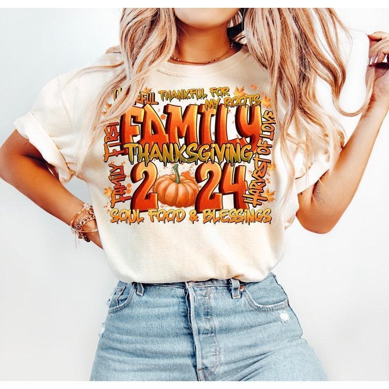 Family 2024 Thanksgiving Crew Reunion - Adult & Kids T-Shirts, Sweatshirts & Hoodies apparel design preview 1