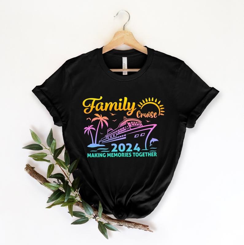 Family Cruise 2024 Matching Vacation Squad Outfits - Adult & Kids T-Shirts, Sweatshirts & Hoodies apparel design preview 1