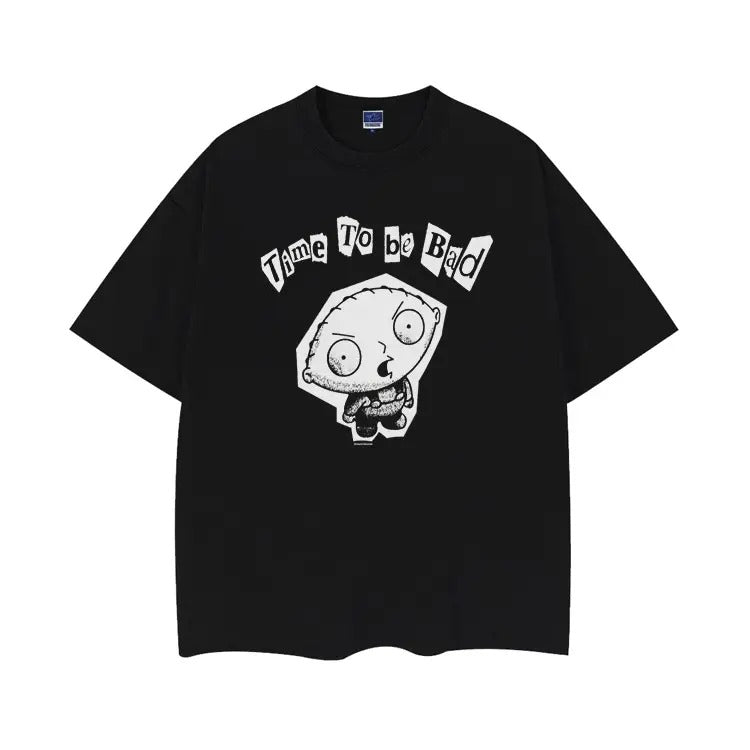 Family Guy "Time Be Bad" Vintage Anime 100% Cotton - Adult & Kids T-Shirts, Sweatshirts & Hoodies apparel design preview 1