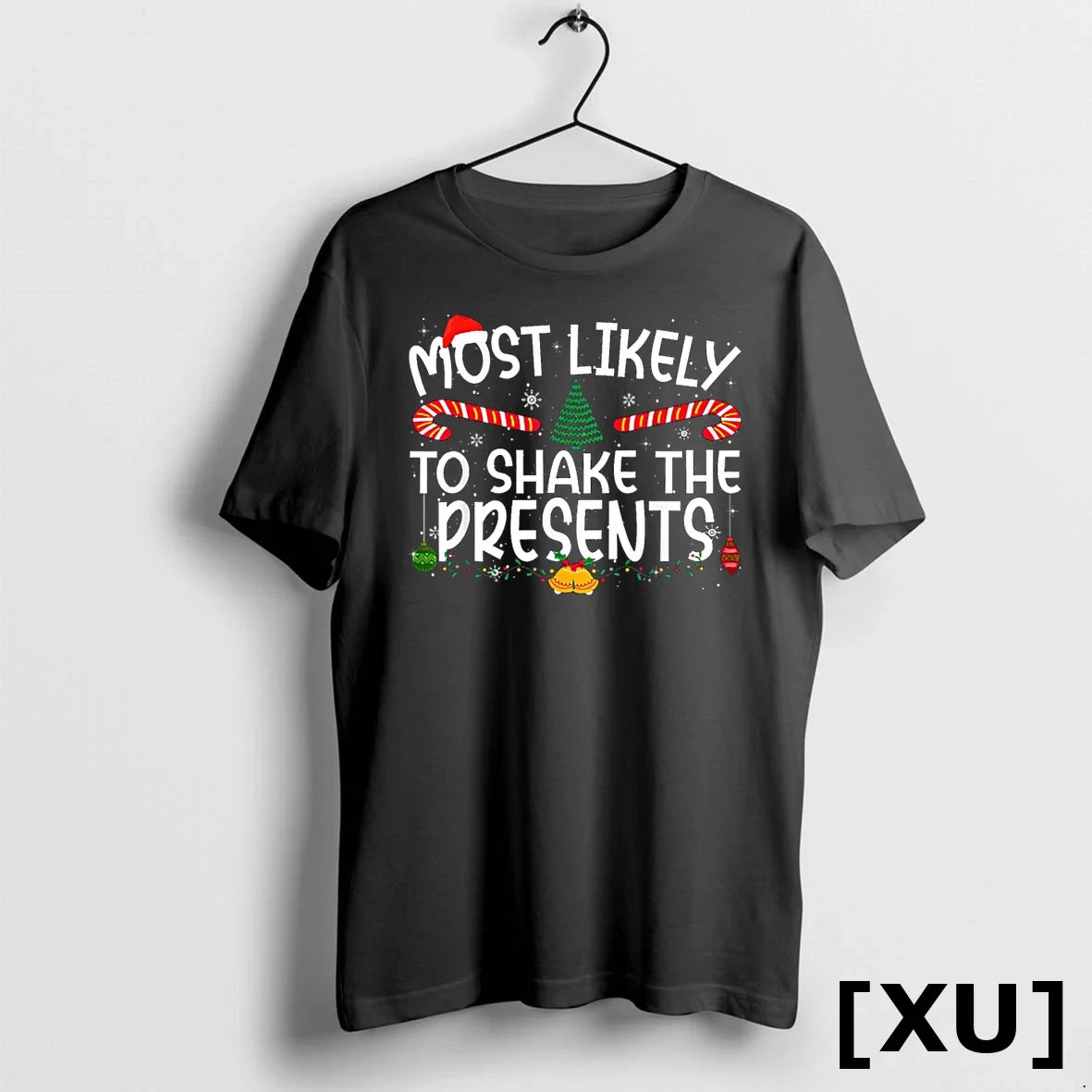 Family Matching Xmas Most Likely To Shake The - Adult & Kids T-Shirts, Sweatshirts & Hoodies apparel design preview 1