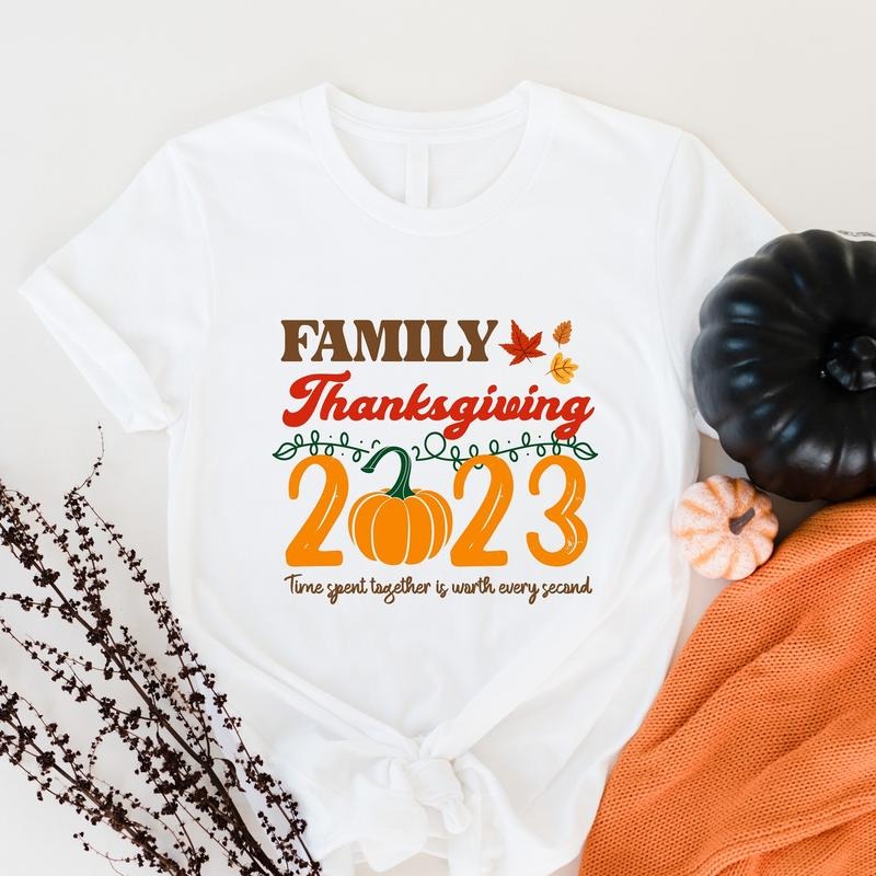 Family Thanksgiving Matching Time Spent Together Is - Adult & Kids T-Shirts, Sweatshirts & Hoodies apparel design preview 1