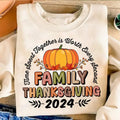 Family Thanksgiving Autumn Matching 2024 Tops - Adult & Kids T-Shirts, Sweatshirts & Hoodies apparel design preview 1