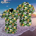 Fantastic Soccer Beer Design Tropical Hawaiian - Adult & Kids T-Shirts, Sweatshirts & Hoodies apparel design preview 1