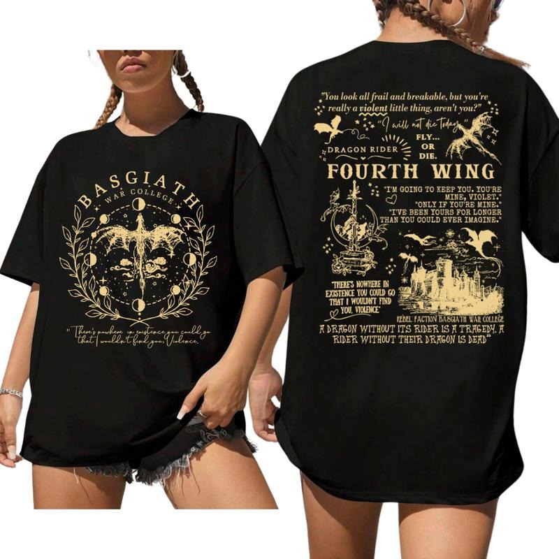Fantasy War College Dragons Washed Dragon Rider - Adult & Kids T-Shirts, Sweatshirts & Hoodies apparel design preview 1
