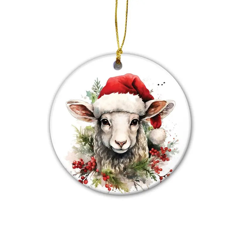 Farm Animals Ornament Sheep Decoration Country Decor - Adult & Kids T-Shirts, Sweatshirts & Hoodies apparel design preview 1