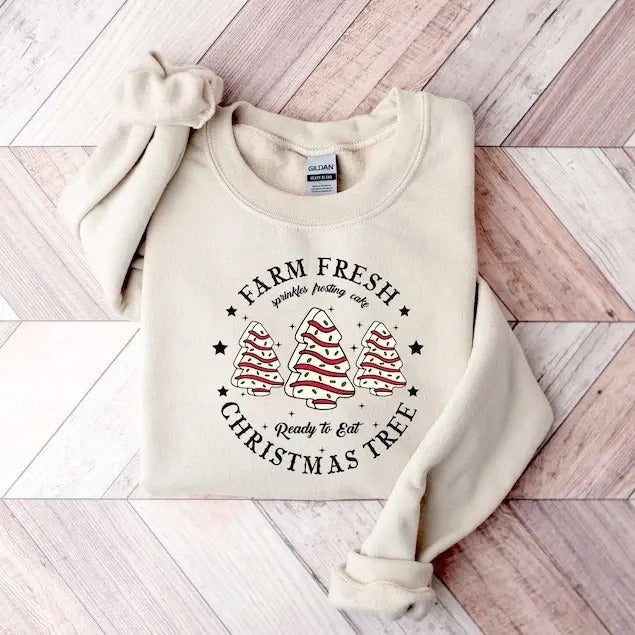Farm Fresh Tree Cake - Adult & Kids T-Shirts, Sweatshirts & Hoodies apparel design preview 1