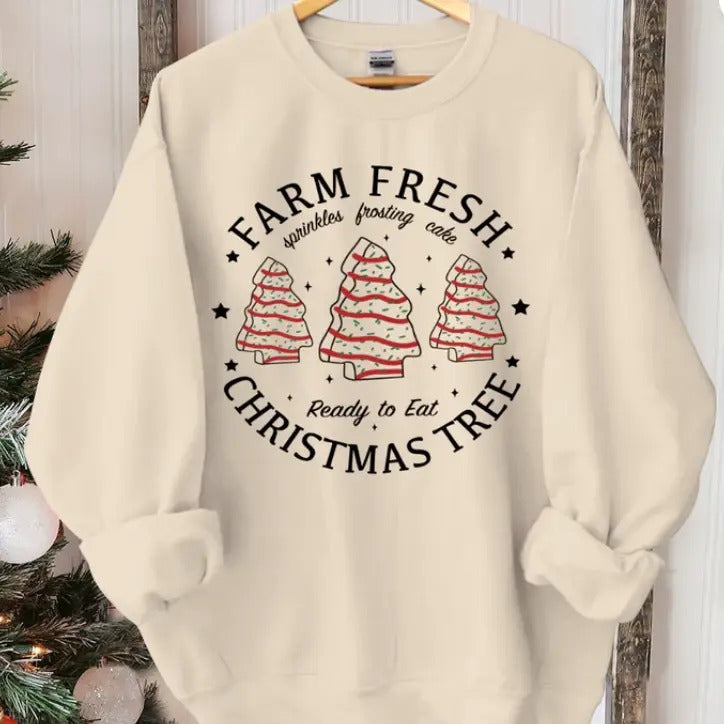 Farm Fresh Tree Cake Womenstyle{N002}2 - Adult & Kids T-Shirts, Sweatshirts & Hoodies apparel design preview 1