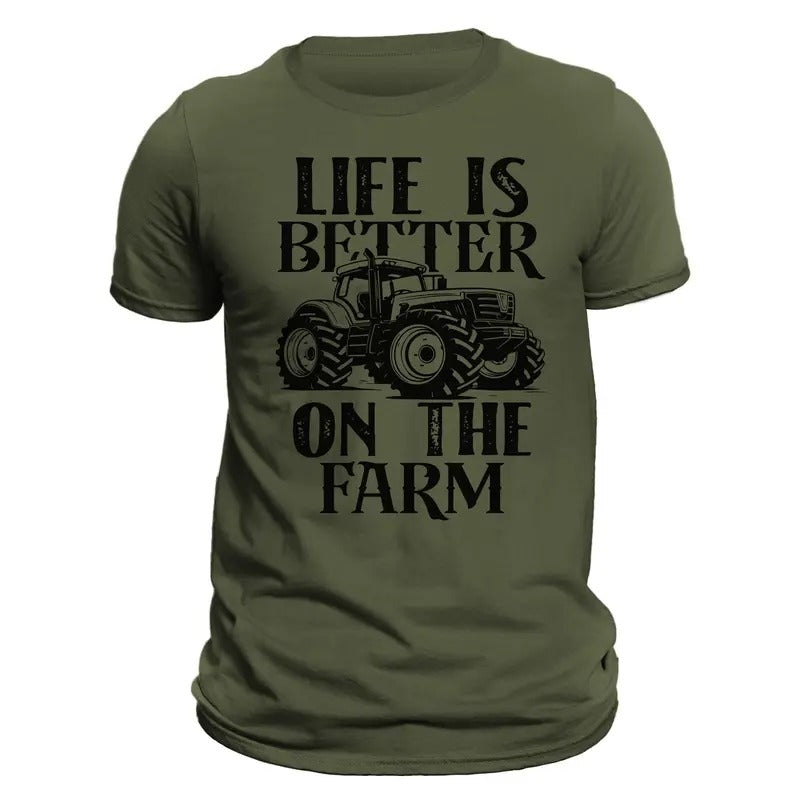Farming Tractor Life Is Better Farm Casual Classic - Adult & Kids T-Shirts, Sweatshirts & Hoodies apparel design preview 1