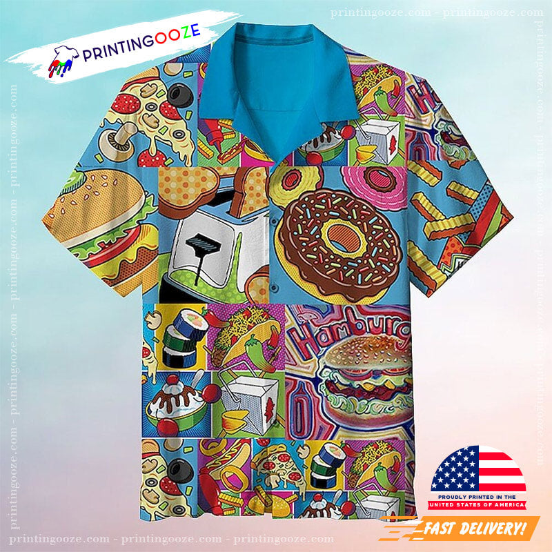Fast Foods For Life Hawaiian - Adult & Kids T-Shirts, Sweatshirts & Hoodies apparel design preview 1