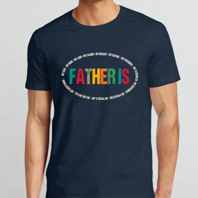 Father Is My Hero Christian Casual Crew Neck Short - Adult & Kids T-Shirts, Sweatshirts & Hoodies apparel design preview 1