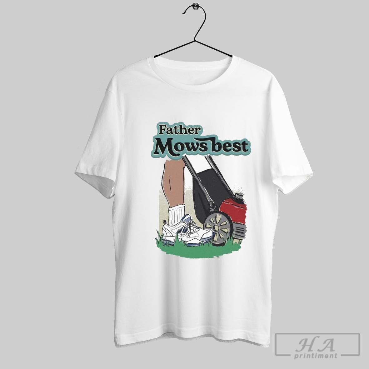 Father Mows Best - Adult & Kids T-Shirts, Sweatshirts & Hoodies apparel design preview 1