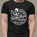Fatherhood Front Back Surviving One Beer Time - Adult & Kids T-Shirts, Sweatshirts & Hoodies apparel design preview 1