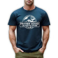 Fatherhood Like Walk Park Dinosaur Dad New - Adult & Kids T-Shirts, Sweatshirts & Hoodies apparel design preview 1