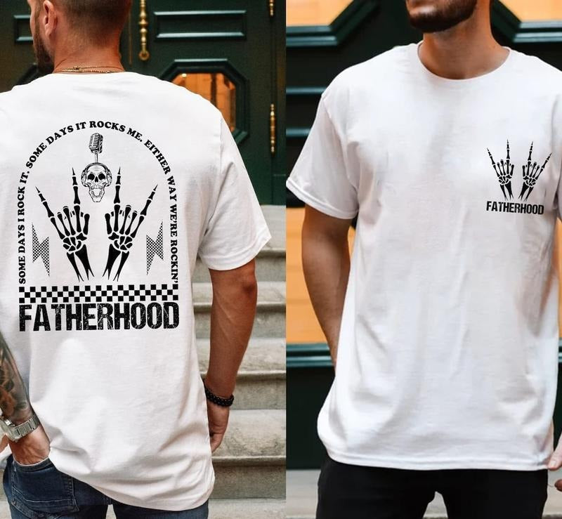 Fatherhood Some Day I Rock Retro Daddy - Adult & Kids T-Shirts, Sweatshirts & Hoodies apparel design preview 1
