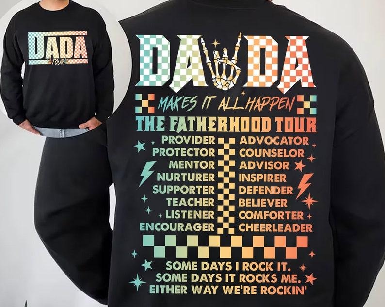 Fatherhood Tour Png Sometimes I Rock Rocks Me Dad - Adult & Kids T-Shirts, Sweatshirts & Hoodies apparel design preview 1