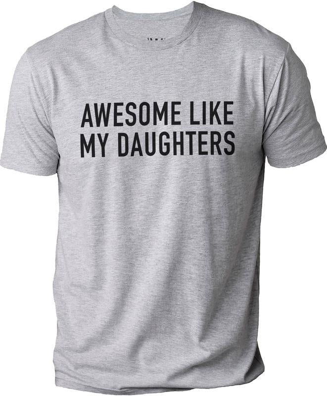 Awesome Like My Daughters Funny Daughter Dad Fabric - Adult & Kids T-Shirts, Sweatshirts & Hoodies apparel design preview 1