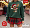 Faux Crochet Rudolph - Adult & Kids T-Shirts, Sweatshirts & Hoodies apparel design preview 1